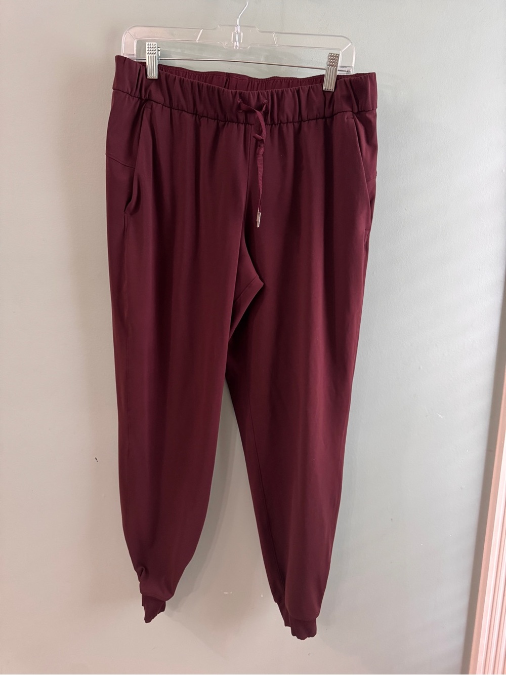lululemon womens Deep Burgundy Jogger Pants